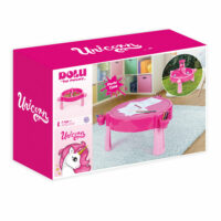 IMPERFECT Dolu Unicorn Sand & Water Outdoor Garden Activity Play Table - Pink - Image 3