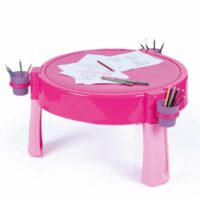 IMPERFECT Dolu Unicorn Sand & Water Outdoor Garden Activity Play Table - Pink - Image 2