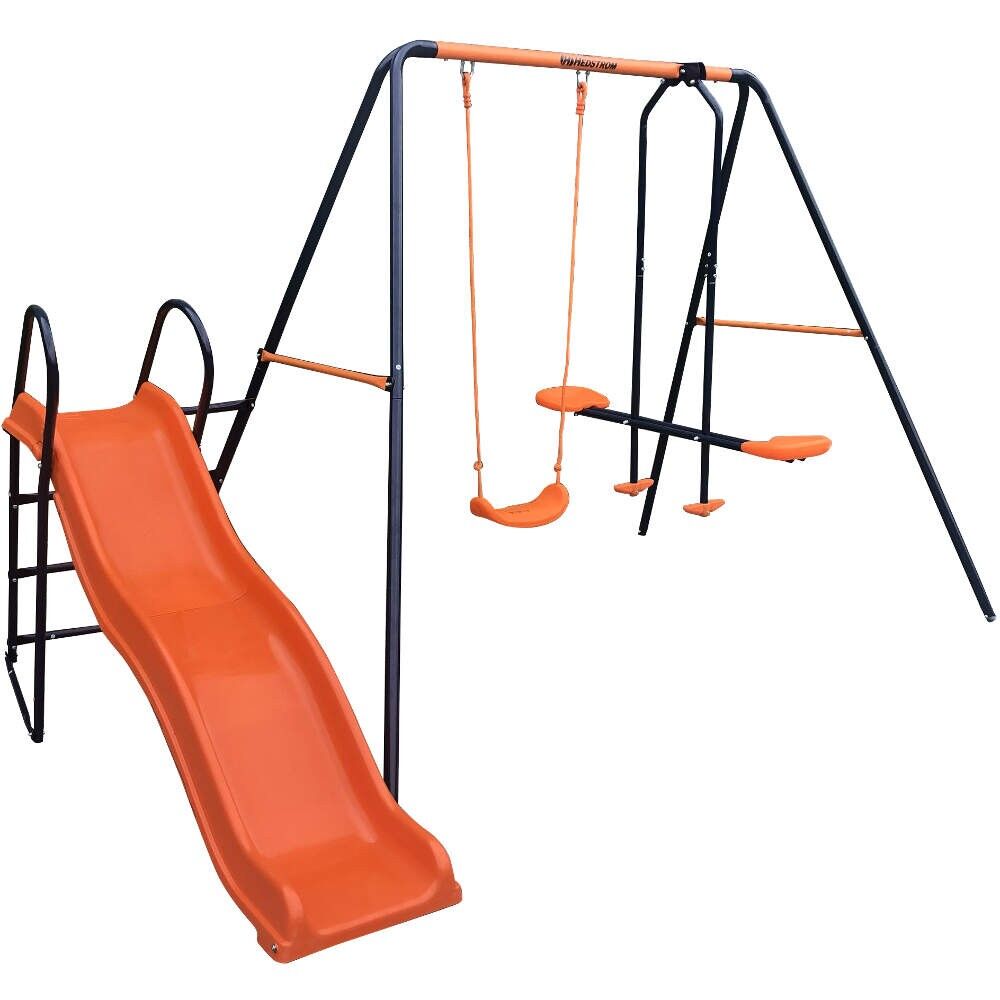 Hedstrom Saturn Playground Sets - Swing, Glider & Slide - Steel Frame