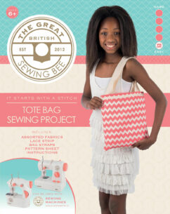 Great British Sewing Bee - Tote Bag Kit, Kids DIY Educational Toy Crafts Kit