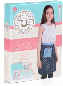 Great British Sewing Bee - Wrap Skirt Kit, Kids DIY Educational Toy Crafts Kit