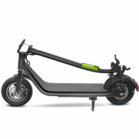 Li-Fe 350 Air Adult Folding Electric Scooter, 350w, 7.5Ah 36v Battery - Black/Green - Image 2