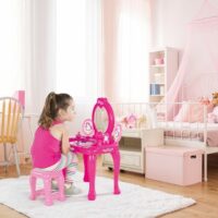 Dolu Unicorn Vanity Table & Stool Kids Roleplay Set - Image 2