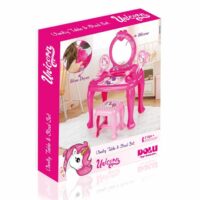 Dolu Unicorn Vanity Table & Stool Kids Roleplay Set - Image 5