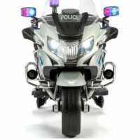 Toyrific BMW Electric Police Bike Kids Ride On - White/Blue - Image 3