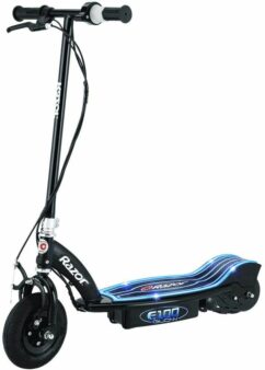 Razor E100 GLOW Kids Electric Scooter - Black/Blue