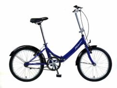 Falcon Stratus Folding Bicycle, 20" Wheel - Blue