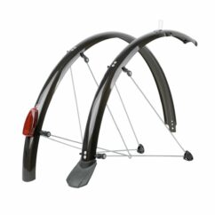 Sks Chromoplastics Reflex Black Mudguard Set 55mm 26" W/ Spoiler