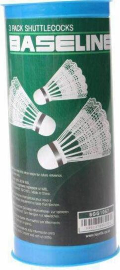 3 X Badminton Sports Nylon Shuttlecocks In A Tube Pack Set