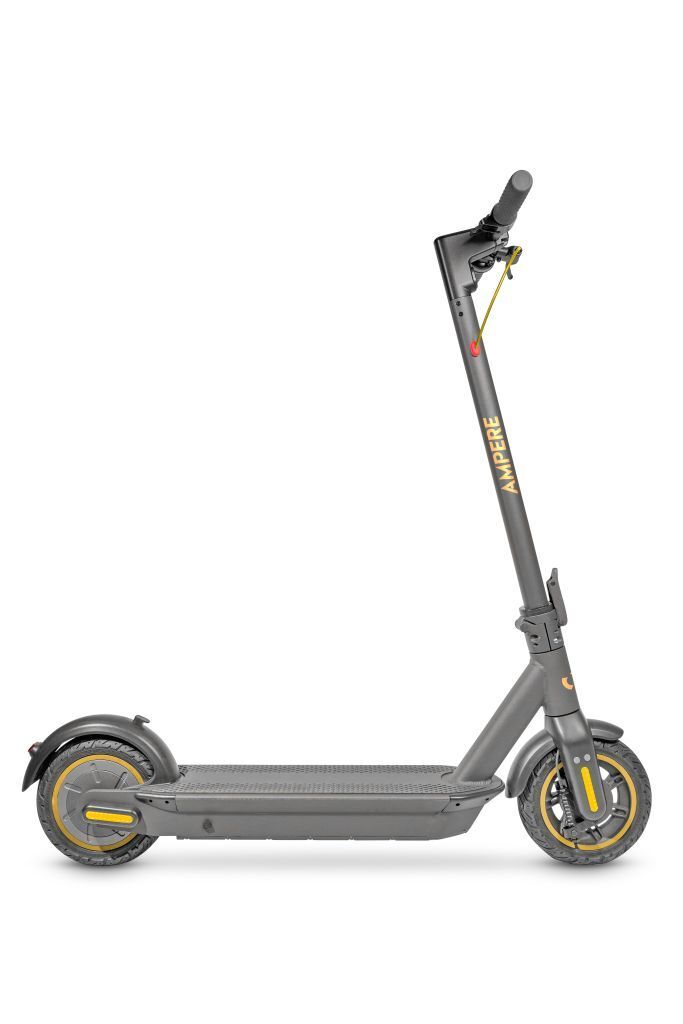 Ampere Go 350w Folding Electric Scooter - Grey/Yellow