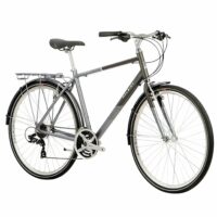 Raleigh Pioneer Crossbar Traditional Hybrid Bicycle - Graphite Black/Grey - Image 2