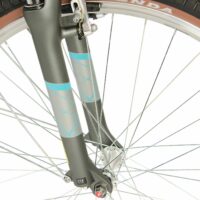 Raleigh Pioneer Trail Low Step Traditional Hybrid Bicycle - Grey/Teal - Image 9