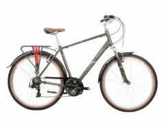 Raleigh Pioneer Trail Crossbar Traditional Hybrid Bicycle 2021 - Green/Black