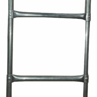 NoBoundz 8ft Garden Trampoline w/ Net Enclosure & Ladder - Image 2