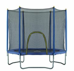 IMPERFECT NoBoundz 8ft Garden Trampoline w/ Net Enclosure & Ladder