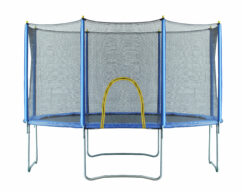 NoBoundz 12ft Garden Trampoline w/ Net Enclosure & Zip Entry
