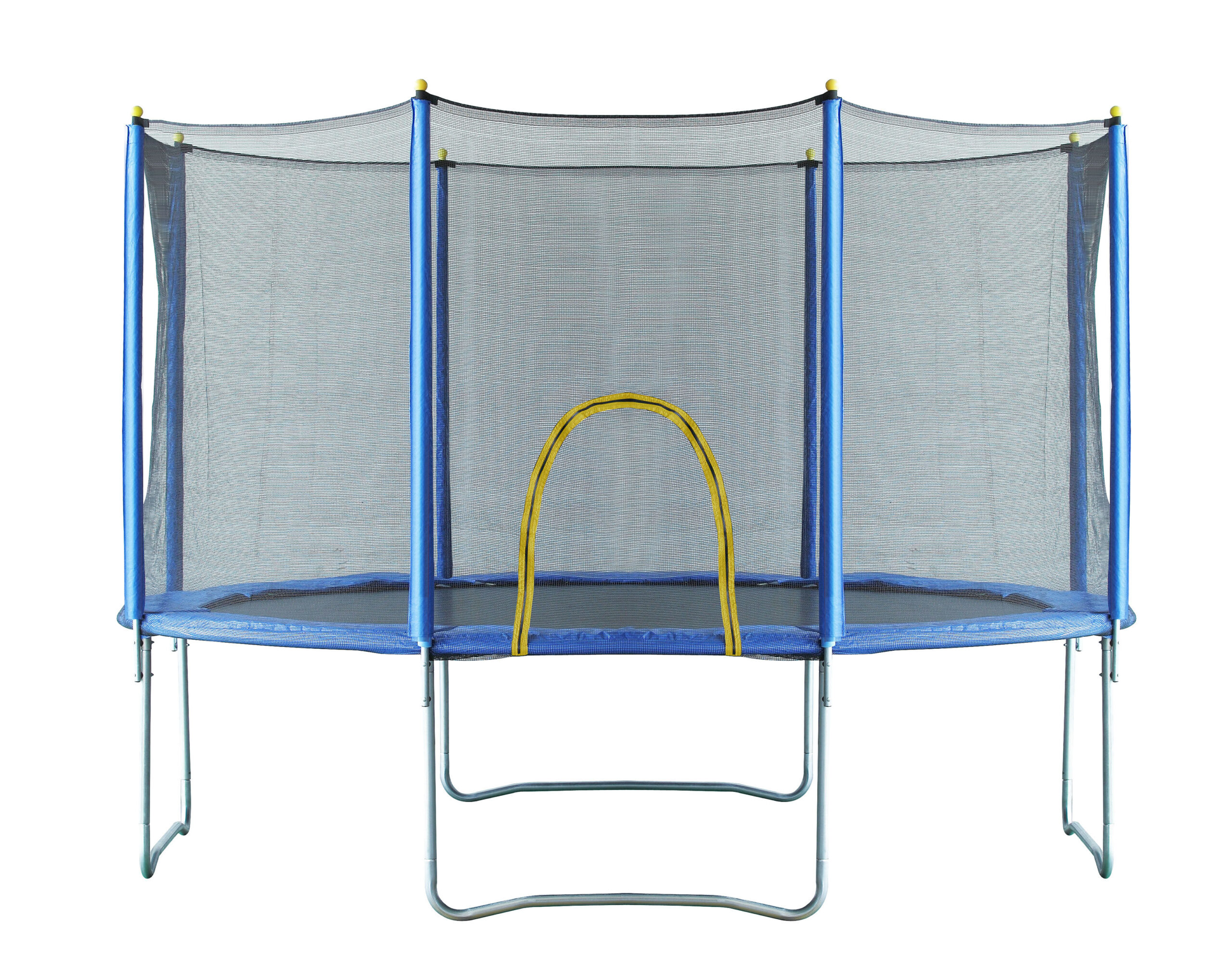 NoBoundz 12ft Garden Trampoline w/ Net Enclosure & Zip Entry