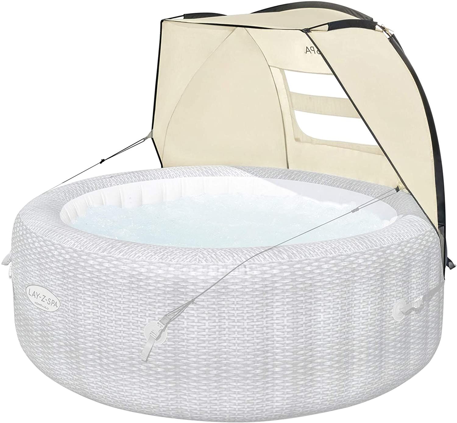 Lay-Z-Spa Canopy Hot Tub Jacuzzi Cover Outdoor Sun Shelter