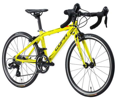 Copa 20 Racing Kids Road Bike, 20" Wheel, 16 Speed - Yellow