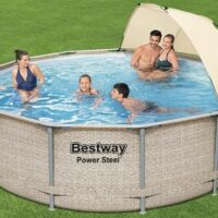 Bestway Swimming Pool Power Steel 13 x 42/3.96m x 1.07m Pool Set Outdoor - Image 2