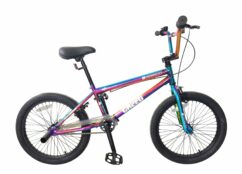 DRB Creed 20" Freestyle BMX, 25-9t Single Speed - Neo Chrome Jet Fuel