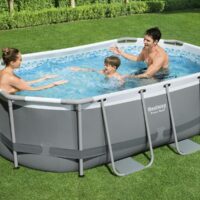 Bestway 10'x6'7x33" Power Steel Oval Pool Set - Image 2