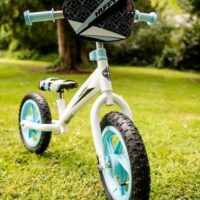 Huffy Kids 12" Balance Training Bike - White/Pale Blue - Image 4