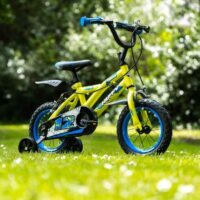 Huffy Pro Thunder 12" Kids Training Bicycle - Yellow/Blue - Image 9