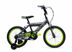 Huffy Delirium 16" Kids Bicycle - Grey/Green