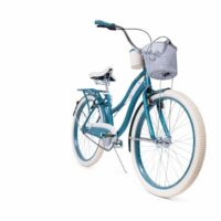 Huffy Deluxe Cruiser Unisex Bicycle, 26" Wheel - Satin Teal/White - Image 2