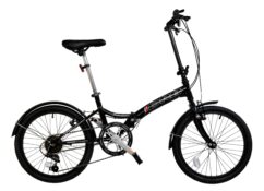 Dallingridge Freedom Folding Commuter Bicycle, 20" Wheel, 6 Speed - Black