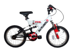 IMPERFECT XN Revenge Boys Full Suspension Mountain Bike, 16" Wheel - White/Red/Black