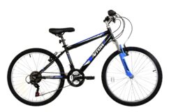 Dallingridge Arrow Boys Hardtail Mountain Bike, 24" Wheel - Black/Blue