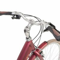 Raleigh Pioneer Grand Tour Low Step Hybrid Bicycle 2021 - Burgundy/Grey - Image 8