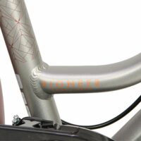 Raleigh Pioneer Grand Tour Low Step Hybrid Bicycle 2021 - Burgundy/Grey - Image 9