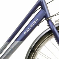 Raleigh Pioneer Tour Low Step Traditional Hybrid Bicycle - Grey/Blue - Image 4