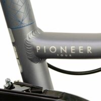 Raleigh Pioneer Tour Low Step Traditional Hybrid Bicycle - Grey/Blue - Image 6