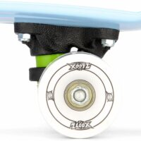 Xootz Kid's Retro Plastic Complete Cruiser Skateboard, Pastel Blue - 22" - Image 3