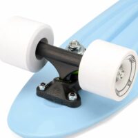 Xootz Kid's Retro Plastic Complete Cruiser Skateboard, Pastel Blue - 22" - Image 4