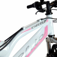 Dallingridge Chic Junior Girls Full Suspension Mountain Bike, 24" Wheel - White/Pale Pink - Image 2