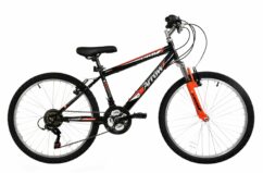 Dallingridge Arrow Boys Hardtail Mountain Bike, 24" Wheel - Black/Red
