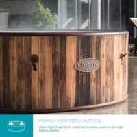 Lay-Z-Spa Hot Tub Helsinki Inflatable 180 AirJet Wood Effect Heated Outdoor - Image 3