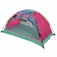 Barbie Tent Dream Den Kids Girls Themed Play Nap with Airbed and Lights Pink - Image 3