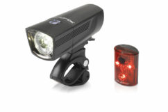 XLC Light Set Bicycle Front Rear Francisco Pan Cycling Black Bright LED Bike