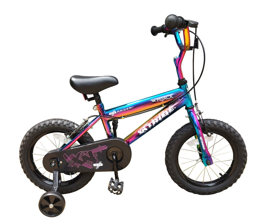 XN Tribe HiJack Kids 14" Pavement Bike - Neo Chrome Jet Fuel