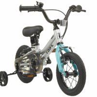 De Novo Wave Kids Bike, 12" Wheel - Silver/Teal - Image 2
