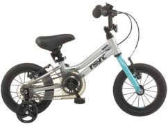 De Novo Wave Kids Bike, 12" Wheel - Silver/Teal