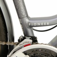 Raleigh Pioneer Low Step Traditional Hybrid Bicycle - Graphite Black/Grey - Image 4
