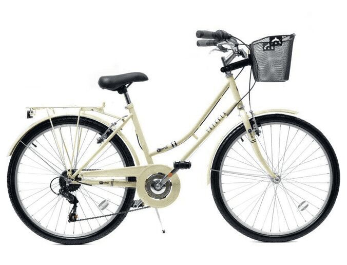 Aurai Trekker Ladies Heritage Bike, 26" Wheel, 6 Speed - Cream
