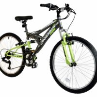 Dallingridge Crossbow Junior Full Suspension Mountain Bike, 24" Wheel - Graphite/Lime - Image 2
